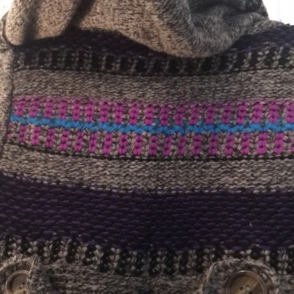 Free People hooded wool blend jacket with pockets. Lots of cool details. - Picture 3 of 6